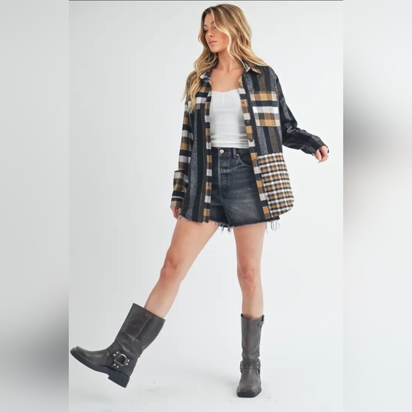 Lena Plaid Flannel Shirt - Picture 5 of 7